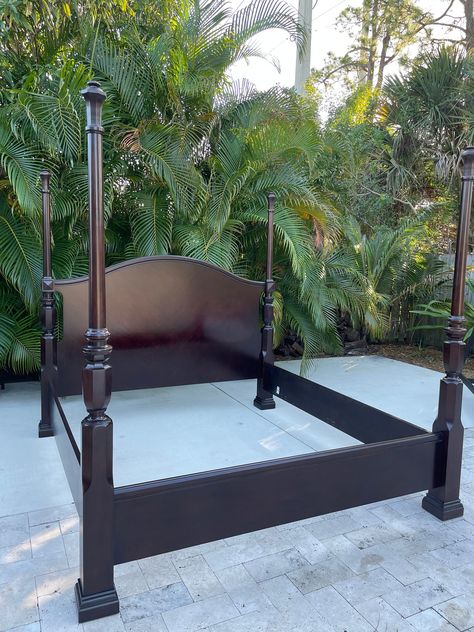 Bernhard King Size Bed - Etsy Cali King Bed, Simple Bed Designs, Simple Bed, Palm Beach Fl, Bed Frames, King Bed, Bedroom Furniture Beds, West Palm, West Palm Beach