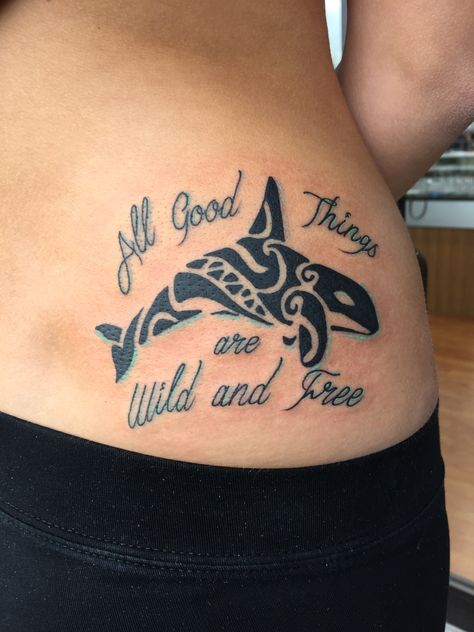 All good things are wild and free. the orca should be no exception #freewilly #orca Free Willy Tattoo, Secret Tattoo Ideas, Orca Tattoo, Free Willy, Secret Tattoo, All Good Things, Tattoos Art, Killer Whales, Sleeve Tattoo