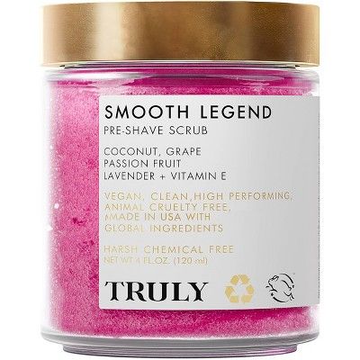 Truly Smooth Legend Pre-shave Body Scrub - 0.7 Fl Oz - Ulta Beauty : Target Bright Glowing Skin, Shave Butter, Vegan Clean, Skin Prep, Body Odor, Body Skin Care Routine, Birthday Wishlist, A Collage, After Shave