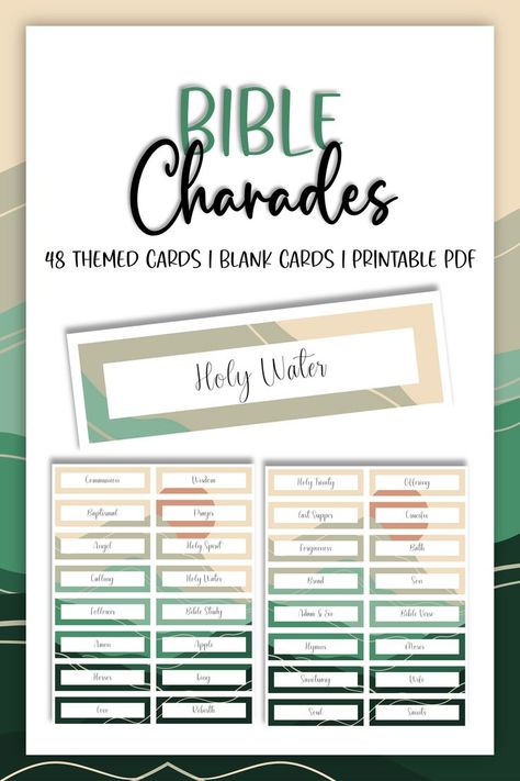 Our Christian Bible charades game is suitable for children and adults alike and can provide hours of entertainment for players of all ages. It is a great choice for church party, family game night, and other gatherings. So why wait? Get your charades game today and start the fun! Summer Charades, How To Play Charades, Words For Charades, Charades Word List, Bible Charades, Charades Words, Charades Game, Fast Paced, Summer To Do List