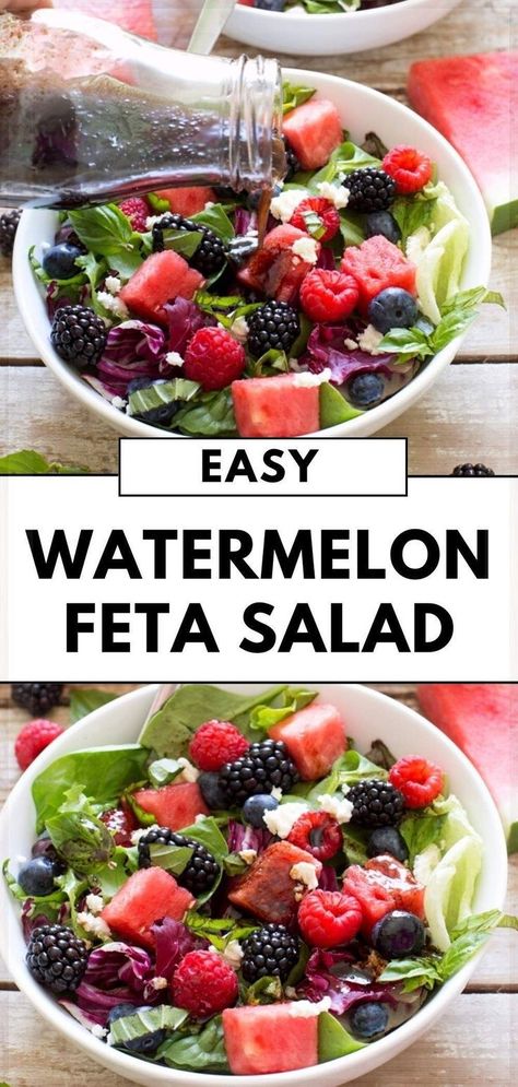 Watermelon Feta Salad Recipes, Simple Balsamic Vinaigrette, Salad Arugula, Best Watermelon, Chef Savvy, Feta Salad Recipe, Healthy Appetizer, Watermelon Feta Salad, Healthy Appetizer Recipes