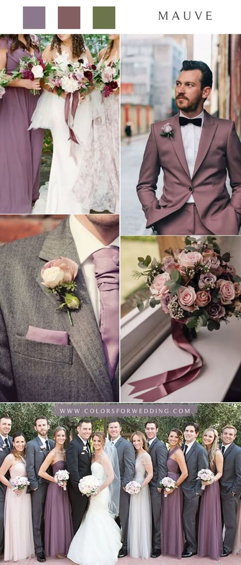 dusty rose mauve purple wedding color ideas Wedding Dusty Purple, Dusty Rose Mauve And Burgundy Wedding, Dusty Purple Wedding Decor, Dusty Mauve Wedding Color Palettes, Wedding Motif Ideas Color Schemes, Dark Mauve Wedding, Dusty Lavender Wedding, Dusty Purple Wedding, Mauve Color Palette