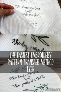 Diy Tricot, Easy Embroidery, Patterns Embroidery, Embroidery Stitches Tutorial, Embroidery Transfers, Silk Ribbon Embroidery, Crewel Embroidery, Hand Embroidery Stitches, Embroidery Needles