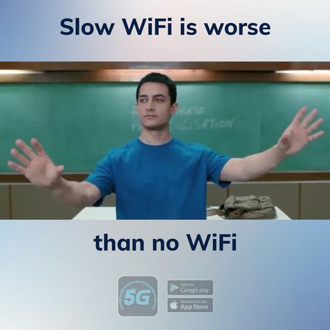 Slow WiFi is worse than no WiFi! Agree? #slowinternet #5G #wifi #highspeed #meme #friyaay #5gspeedtest #speedtestapp Slow Wifi, Internet Speed Test, Slow Internet, Speed Test, Internet Speed, Graphic Designing, Online Presence, App Development, Digital Marketing