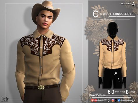 Sims 4 Teen, Cowboy Outfits, Sims Community, Simple Tees, Sims 4 Cc Finds, Ts4 Cc, Sims 4 Cc, The Sims Resource, Sims Resource