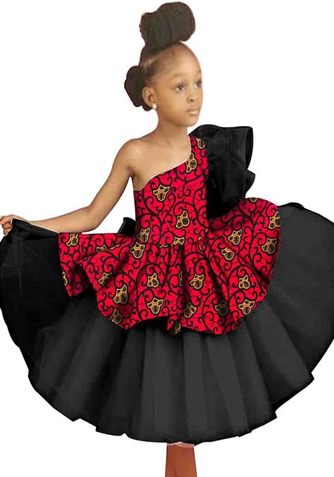 Chitenge Dresses For Kids, Mini Birthday Dress, Kitenge Dress Designs, Chitenge Dresses, Kitenge Dress, Birthday Princess Dress, Wedding Guest Gowns, African Designs, Dress Ankara