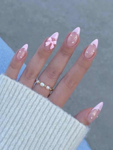 Ongles Rose Pastel, Bow Nail Designs, Girly Acrylic Nails, Really Cute Nails, Nagel Inspo, Pink Acrylic Nails, Cat Kuku, Girls Nails, Chic Nails