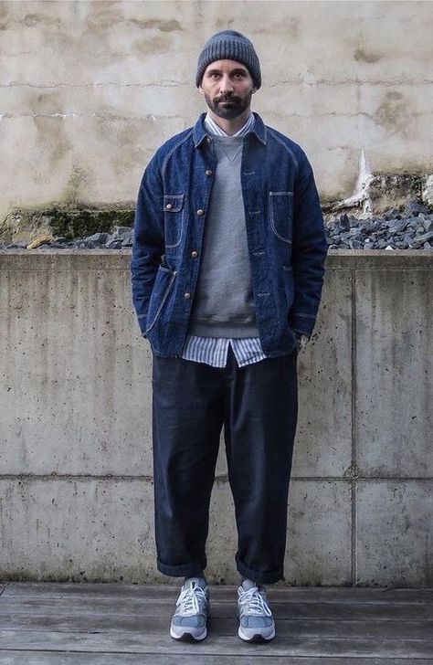 Gap Outfits Mens, Carhartt Street Style, Oversized Outfit Men, Japan Style Outfits, Japanese Streetwear Mens, Americana Fashion Men, Grandpa Fashion, Japanese Street Fashion Men, Queer Clothes