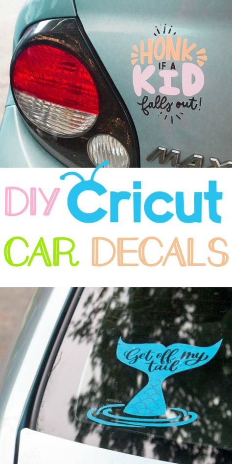 Ordering custom decals can get expensive, but now you can make them yourself. Learn how to make your own DIY Cricut Car Decals easily. Cricut Car Decals, Home Decor Recycled, Kids Falling, Recycled Diy, Cricut Decals, Diy Hanging Shelves, Cricut Air, Wine Bottle Diy Crafts, Cricut Project Ideas