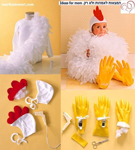 Chicken Costume Diy, Chicken Costume Kids, Baby Chicken Costume, Chicken Halloween, Easy Halloween Makeup, Chicken Costume, Chicken Costumes, Diy Unicorn