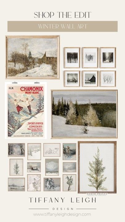 Winter wall art, wall art, vintage art #LTKhome #LTKstyletip #LTKSeasonal Xmas Paintings, Winter Gallery Wall, Christmas Wall Prints, Free Printable Wall Art, Winter Wall Art, Gallery Wall Prints, Winter Print, Gallery Walls, Wall Art Vintage