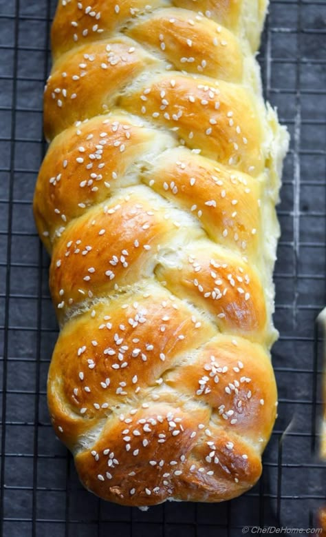 Traditional Braided Challah Bread Recipe | ChefDeHome.com Cardamom Bread Recipe, Easy Challah, Swedish Bread, Cardamom Bread, Challah Bread Recipe, Challah Recipe, Challah Bread Recipes, Cardamom Recipe, Coffee Bread