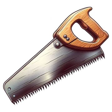 Saw Illustration, Handsaw Art, Illustration Installation, Tool Illustration, Beautiful Tools, Wood Png, Woodworking Saws, Saw Wood, Carpenter Tools