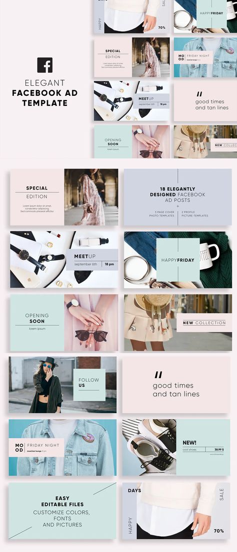 Elegant Facebook Ad Templates AI, PSD Facebook Ad Design Inspiration, Fb Ads Design Ideas, Facebook Ads Design Ideas, Facebook Ad Design, Facebook Banner Design, Jewelry Marketing, Elegant Banners, Facebook Ad Template, Facebook Ads Design