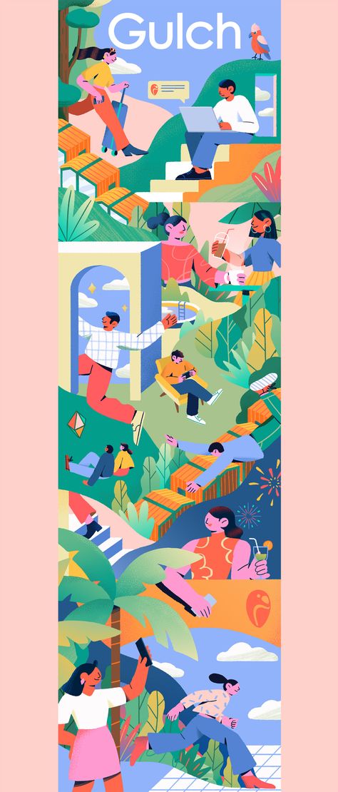 Flat Graphic Illustration, Team Illustration Design, Flat Illustration Landscape, Fundraising Illustration, Flat Illustration Poster, Illustration Styles Inspiration, Signage Illustration, Flat Illustration Design, Editorial Illustration Magazine