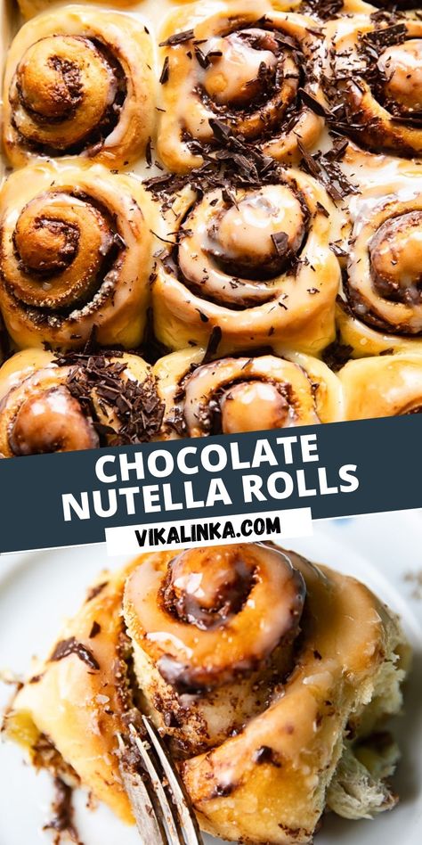 Sourdough Nutella Rolls, Nutella Bread Rolls, Chocolate Bread Rolls, Nutella Rolls Recipe, Chocolate Sweet Rolls, Types Of Cinnamon Rolls, Nutella Breakfast Recipes, Nutella Buns, Nutella Cinnamon Rolls