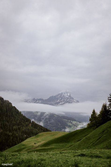 Mountains With Clouds, Grass Scenery, Grassy Mountains, Green Aesthetic Mountain, Green Mountain Photography, Cloudy Mountains, Cloudy Mountain Aesthetic, Interactive Media, Fruit Wallpaper