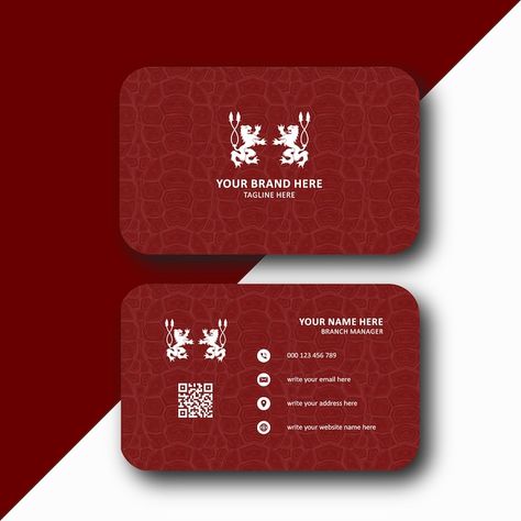 Loyality Cards Design, Chinese Business Card Design, Royal Business Card, Luxurious Visiting Card, Business Card Red, Website Names, Visiting Card Design, Business Card Design Creative, Red Logo