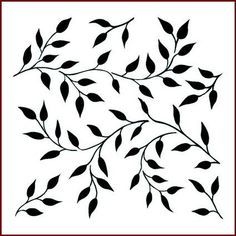 Stencil Flowers Pattern, Stencil Drawings Ideas, Stencil Designs Creative, Leaf Design Pattern, Stencil Flowers, Leaves Stencil, Imagination Crafts, Zentangle Flowers, Floral Stencil