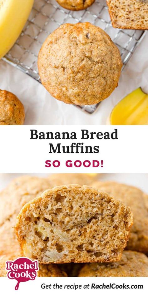 Protein Banana Bread Muffins, Muffins Recipes Healthy, Moist Banana Bread Muffins, High Protein Banana Bread, Banana Bread Muffins Recipe, Low Fat Banana Bread, Bread Muffins Recipe, Banana Bread Muffin Recipe, Banana Protein Muffins