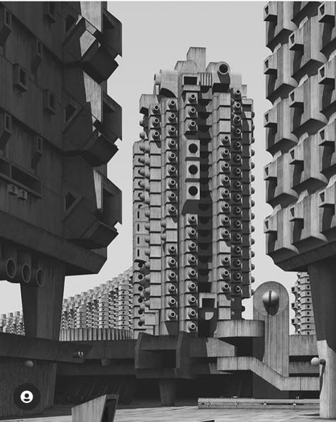 Doom Architecture, Architectural Graphics, Inspiring Architecture, Ricardo Bofill, Brutalism Architecture, Brutalist Buildings, Sci Fi City, Concrete Architecture, 3d Architecture