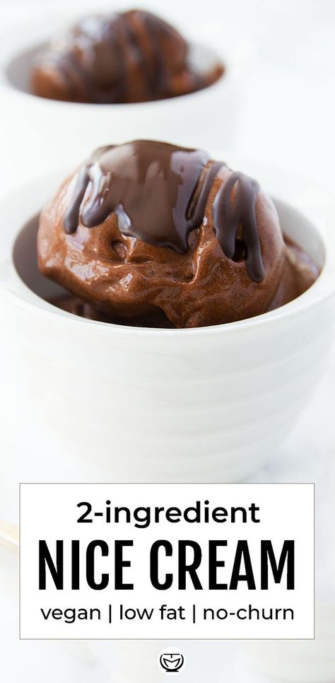 This scrumptious "nice cream" requires only frozen banana and cocoa powder and makes a healthy alternative to traditional ice cream. The guilt-free frozen treat you have been waiting for! #nicecream #nicecreamrecipes #icecreamrecipes #veganrecipes #noaddedsugar #guiltfreedessert #chocolate #cocoapowderrecipes #bananarecipes #glutenfreedesserts Banana Nice Cream Recipes, Vegan Nice Cream, Banana Ice Cream Recipe, Healthy Chocolate Banana, Nice Cream Recipe, Avocado Chocolate Pudding, Banana Nice Cream, Guilt Free Dessert, Cold Desserts