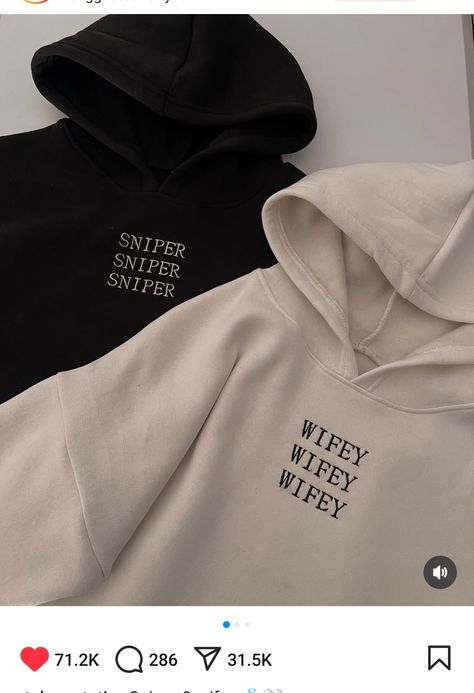 Boyfriend Girlfriend Outfits, Couples Sweatshirts Hoodie, Clothing Brand Marketing, Cute Couple Hoodies, Cloth Branding, Senior Hoodies, Custom Made Hoodies, Diy For Him, Couples Icons Aesthetic