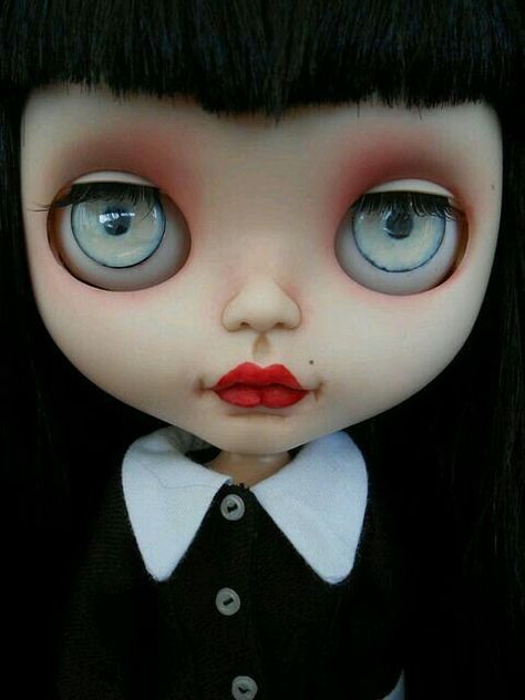 kawaii wednesday adams at DuckDuckGo Gothic Dolls, Unique Dolls, Stunning Eyes, Hello Dolly, Flickr Photos, All Things Cute, Blythe Doll, Porcelain Dolls, Blythe Dolls