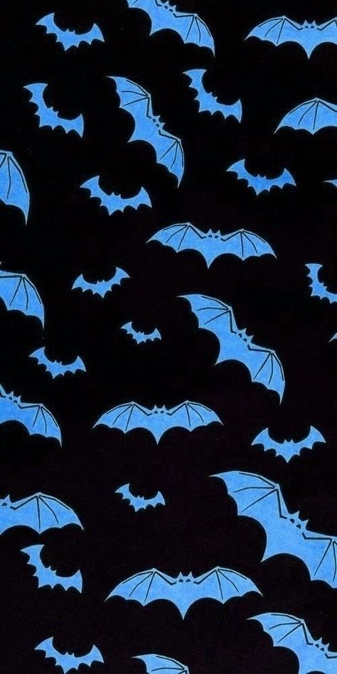 Blue Spooky Wallpaper, Blue Goth Wallpaper, Halloween Wallpaper Blue, Bat Lockscreen Aesthetic, Dark Blue Halloween Wallpaper, Blue Halloween Aesthetic, Goth Blue Wallpaper, Blue Halloween Wallpaper, Blue Scenecore