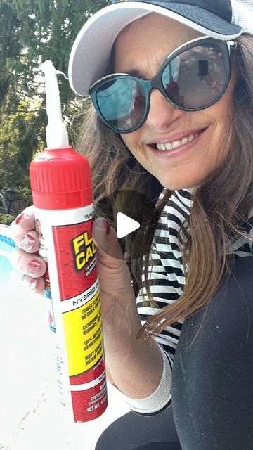 Rita Stapleton | DIY and Home on Instagram: "Got gaps around your home that need sealing? I’ve partnered with @flexseal to show you how easy it is to fix them with Flex Caulk! #ad 

This high-performance, hybrid polymer caulk uses an innovative Adjustable Trigger Flow Nozzle that lets you control the flow—no caulking tool needed! Simply adjust, press the handle, and get a perfect bead every time. When you stop, it stops—no drips, no mess.

I sealed the gaps around my pool deck in minutes! It is important for the longevity and protection of our inground pool to ensure all the gaps around the concrete deck and pool coping are sealed up tightly.  Otherwise, water and debris could seep in and cause expensive damage.  Flex Seal is the caulk I trusted for this critical maintenance task

My favor Flex Seal, Concrete Deck, Caulking Tools, Pool Coping, Inground Pool, Inground Pools, Pool Deck, Stop It, Home Projects