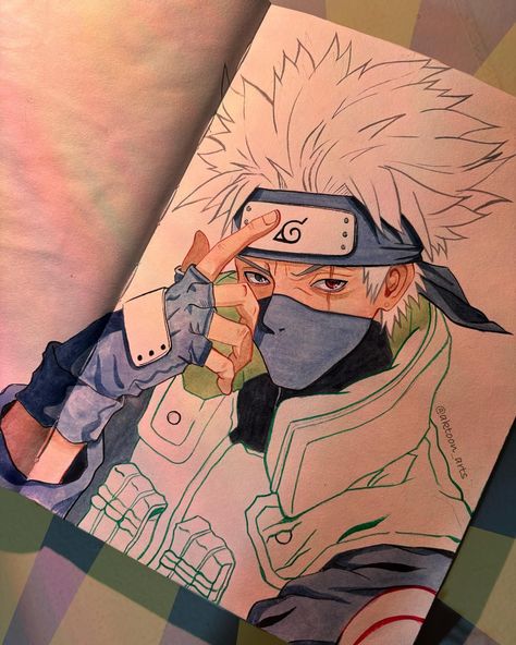 KAKASHI ✨ . . . Follow @aktoon_arts for more🫶🏻✨. . . #anime#art#sketchbook#fyp#naruto#animeart #kakashihatake #kakashi Kakashi Drawing Art, Naruto Drawings Sketches, Kakashi Hatake Drawing, Kakashi Drawing, Naruto Drawing, تزيين دفاتر, Kalki Avatar, Drawing Books, Anime Drawing Books