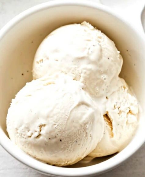 This almond milk is ice cream is so smooth and creamy, you won't believe it is dairy free! 3 ingredients and ZERO refined sugar! Almond Milk Ice Cream Recipe, Almond Milk Ice Cream, Non Dairy Ice Cream, Almond Ice Cream, Ice Cream Maker Recipes, Dairy Free Ice Cream, Milk Ice Cream, No Dairy, Keto Ice Cream