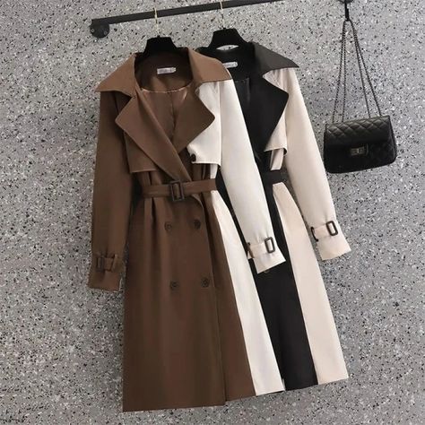 Just found this amazing item on AliExpress. Check it out! $25.99 35％ Off | Spring Autumn Mid-Length Women's Trench Coat Outerwear Windbreaker Streetwear Windproof Jacket Contrast Color Patchwork Overcoat Trench Coat Pattern, Spring Windbreaker, Trench Coats Women Long, Coat Women Fashion, Windproof Jacket, Long Trench, Long Trench Coat, Korean Casual, Coat Patterns