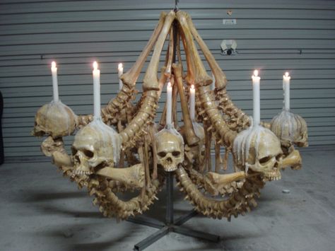 Wheel Chandelier, Halloween Party Props, Bone Art, Goth Home, Goth Home Decor, Halloween Lights, Black Furniture, Candle Lamp, Gothic House