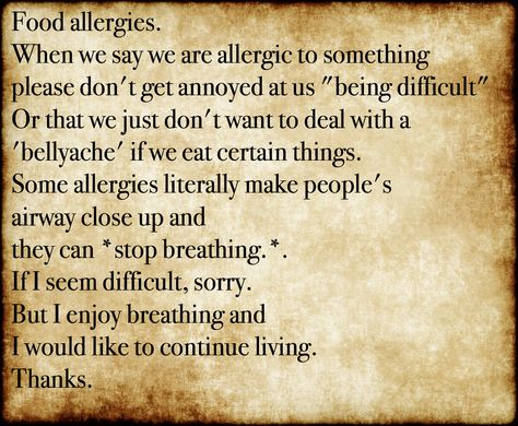 Allergy Season Quotes, Seasonal Allergies Funny, Allergies Quote, Food Allergy Quotes, Allergies Funny, Allergy Memes, Milk Allergy, Food Allergies Awareness, Allergy Awareness