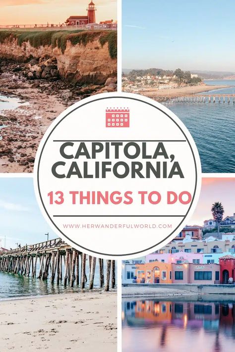 Day Trip to Capitola, California: 13 Charming Things to Do in This Small Beach Town | Her Wanderful World Things To Do In Capitola Ca, Capitola California Things To Do In, Capitola California, Small Beach Town, Capitola Beach, California Places To Visit, California Trip, Beautiful California, Solo Trip