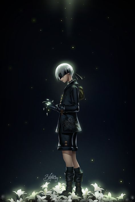 9S by Zolaida Nier Automata Quotes, Anime Boy Fanart, Kuchisake Onna, Boy Fanart, Nier Replicant, 2b Nier Autómata, Nier Automata, Anime Movies, 그림 그리기