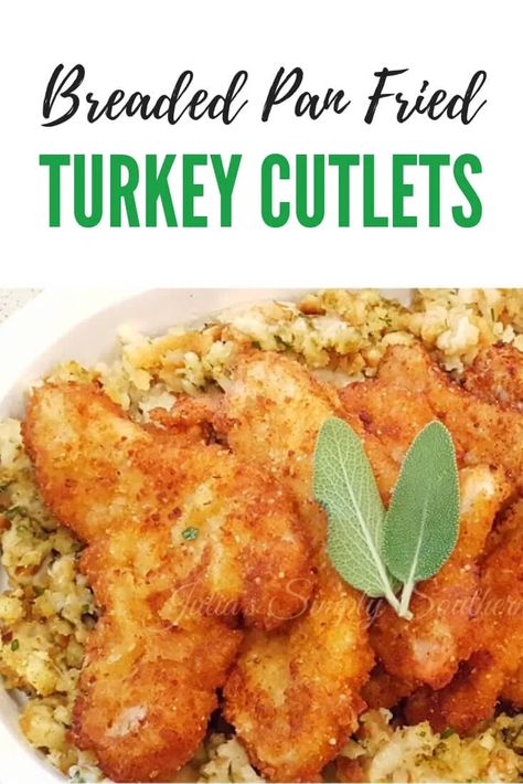 Chef Resha, Fried Turkey Breast, Turkey Breast Cutlets, Turkey Cutlet Recipes, Turkey Tenderloin Recipes, Cutlet Recipes, Turkey Chops, Turkey Ideas, Turkey Cutlets