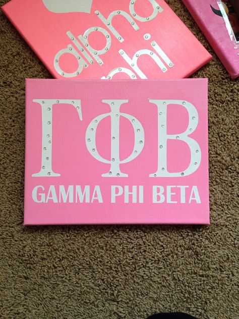 AS IS 8inch x 10inch Greek letters Gamma by pinksparklesandlove Sorority Canvas Gamma Phi Beta, Gamma Phi Beta Painting, Gamma Phi Beta Canvas Paintings, Gamma Phi Beta Canvas, Rhinestone Canvas, Big Little Canvas, Gamma Sigma Sigma, Sigma Alpha Iota, Theta Phi Alpha