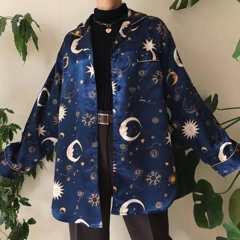 Cosmic Outfit, Starry Clothes, Galaxy Outfit, Modest Girly Outfits, Woman In Suit, Fashion Outerwear, Space Shirts, Funky Outfits, Mode Inspiration