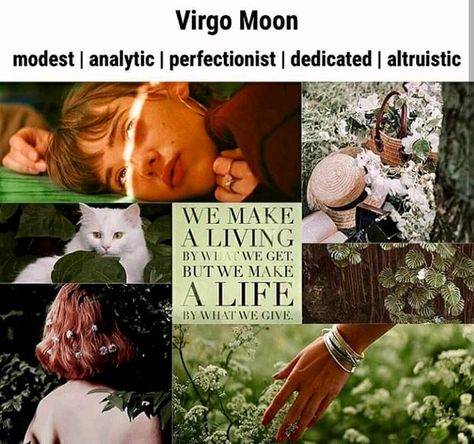 Virgo Moon Aesthetic, Zodiac Mood Board, Sal And Q, Moon Core, Virgo Aesthetic, Moon In Virgo, Virgo Astrology, Libra Pisces, Astrology Spirituality