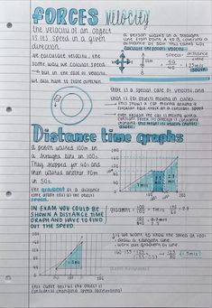 17 Revision notes <3 ideas in 2022 | revision notes, school organization notes, gcse revision Physics Revision Gcse Notes, Gcse Revision Notes, Gcse Physics Revision, Gcse Notes, Revision Ideas, Revision Plan, Igcse Physics, English Gcse Revision, Distance Time Graphs