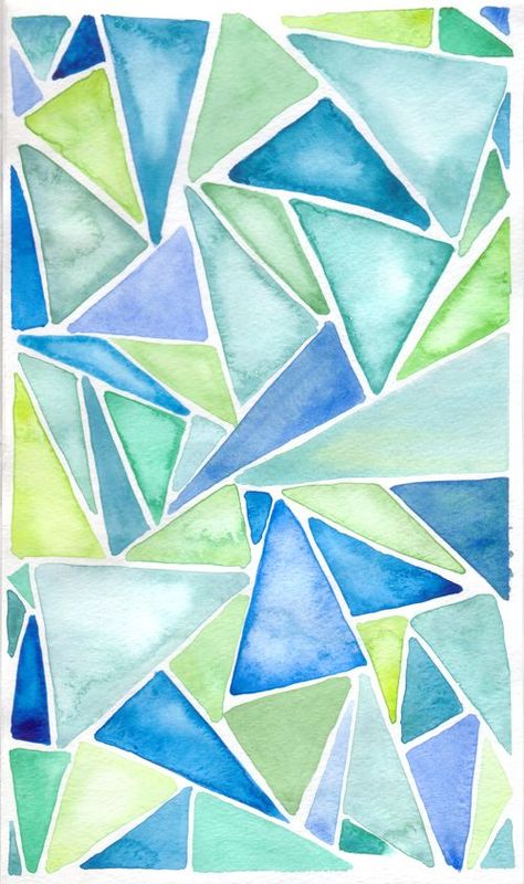 I really like the colors here. Also, I think I could do something like this. Probably not as pretty, with the shapes fading in the middle, but at least something similar. Watercolor Paintings Easy, 수채화 그림, Easy Watercolor, Beginner Painting, Watercolor Inspiration, Decor Rustic, Easy Paintings, Art Abstrait, Abstract Watercolor