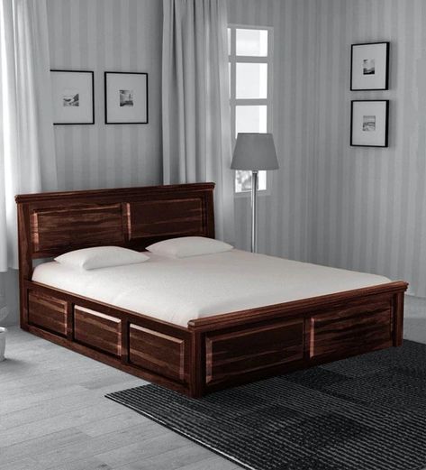 King Size Bed Master Bedrooms, Queen Size Bed With Storage, Wood King Size Bed, Latest Wooden Bed Designs, Small Bedroom Bed, King Size Bed Designs, Wooden King Size Bed, Wooden Double Bed, Bed Designs With Storage