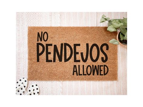 No Pendejos Allowed Doormat, Funny Doormat, Spanish Funny Doormat, Home Decor, doormats, welcome mat, Cute Retro Doormat, custom doormat Spanish Funny, Halloween Mats, Porch Mat, Doormat Funny, Homeowner Gift, Indoor Mat, Condo Decorating, Congratulations Gift, Funny Doormats