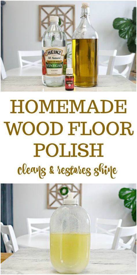 Diy Wood Floor Cleaner, Wood Floor Polish, Polish Recipe, Clean Hacks, Diy Wood Floors, Wood Floor Cleaner, Hardwood Floor Cleaner, Cleaning Painted Walls, Apartment Decoration