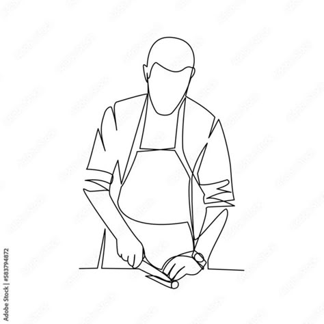 Chef Vector, Line Animation, Chef Logo, Line Art Style, Building Sketch, Architecture Design Drawing, Embroidery Template, Architecture Concept Drawings, Salon Interior Design