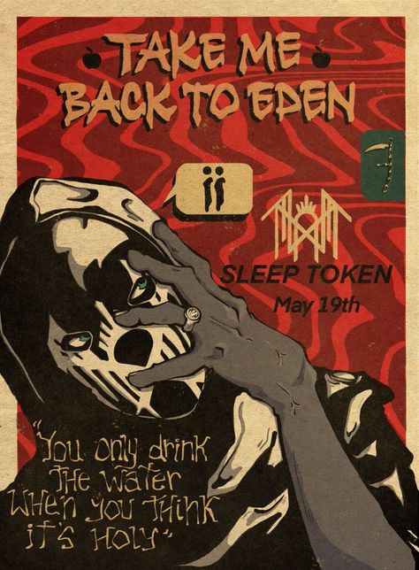 Peque en Twitter: "They’ve literally taken over my life at this point #sleeptoken https://t.co/1zNNC8e67I" / Twitter Take Me Back To Eden, Pretty Posters, Back To Eden, I Love Sleep, Sleep Token, Mandela Art, Military Dogs, Dark Arts, Band Wallpapers