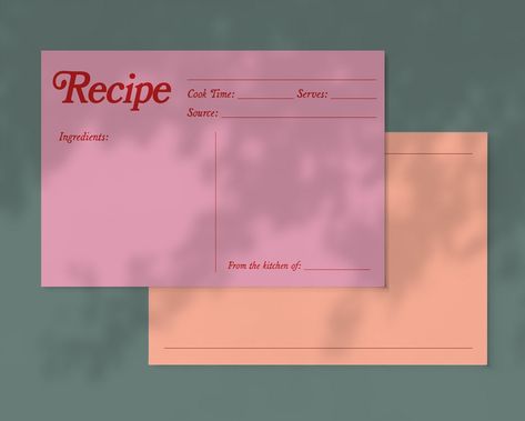 Recipes Cards Design, Recipe Card Graphic Design, Recipe Card Layout, Recipe Cards Design, Recipe Card Aesthetic, Recipe Cards Aesthetic, Recipe Card Design Layout, Wes Anderson Aesthetic Decor, Post Card Design Creative