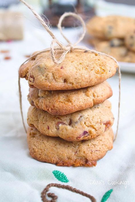 Dried Fruit Cookies, Pumpkin Spice Cookie Recipe, Dried Fruit Recipe, Fruit Biscuits, Traditional Christmas Food, Recipes From Scratch, Fruit Chip, Spiced Fruit, Fruit Cookies